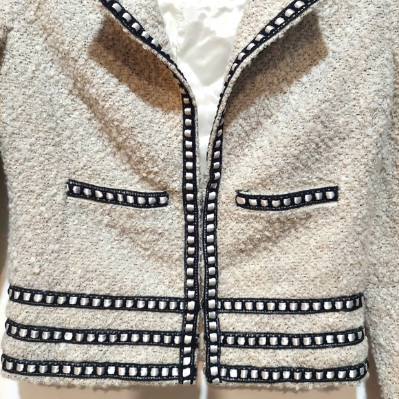 Debbie Shutchat Wool Blend Jacket Blazer Line Sz 6/8 - Picture 3 of 9